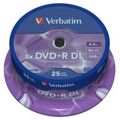 Dvd-r Verbatim 25 Unidades 8,5 GB 8x