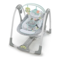 Cadeira de Baloiço Compact Swing - Hugs & Hoots Cinzento Branco Bebé
