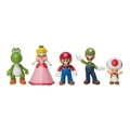 Conjunto de Figuras Super Mario Mario And His Friends 5 Peças
