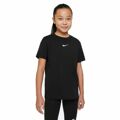 Camisola de Manga Curta Infantil Nike Sportswear Preto XS