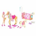Conjunto de Brinquedos Barbie Toilettage Des Chevaux Plástico