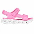 Sandálias Infantis Skechers Lighted Molded Top Cor de Rosa 35