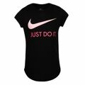 Camisola de Manga Curta Infantil Nike Swoosh Jdi Preto 4 Anos