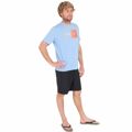 Camisola de Manga Curta Homem Hurley Halfer Gradient Upf Azul S