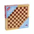 Jogo de Mesa Jeujura Checkers And Chess Box
