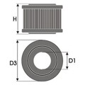 Filtro de Ar Green Filters RCL076