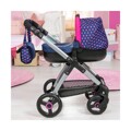 Carrinho para Bonecas Reig Stule Pram Azul Marinho 63 cm