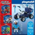 Playset de Veículos Playmobil Speed Quad City Action 71092 Polícia (21 Pcs)