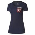 Camisola de Manga Curta Mulher Puma Style Athl Tee Azul Escuro XS