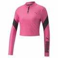 Camisola de Manga Comprida Mulher Puma Rosa Choque S