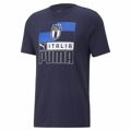 Camisola de Manga Curta Unissexo Puma Italia Figc Azul Escuro XS