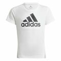 Camisola de Manga Curta Infantil Adidas Designed To Move Branco 8-9 Anos