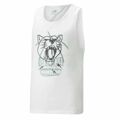 T-shirt de Basquetebol Puma Tank B Branco 9-10 Anos