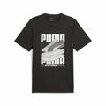 Camisola de Manga Curta Homem Puma Graphiccs Sneaker Preto XL