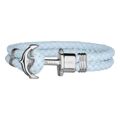 Bracelete Unissexo Paul Hewitt Ph-ph-l-s-cb Azul Couro 19-20 cm