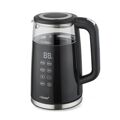 Chaleira Feel Maestro MR-049 Preto Transparente Cristal Vidro de Borosilicato 2200 W 1,7 L