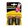 Pilhas Duracell Simply C