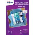 Papel para Imprimir Avery Textile Transfer A4 15 Folhas
