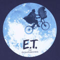 Camisola de Manga Curta E.t. Moon Silhouette Azul Unissexo S