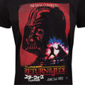 Camisola de Manga Curta Star Wars Vader Poster Preto Unissexo S