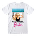 Camisola de Manga Curta Barbie Vacay Mode Branco Unissexo S