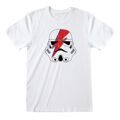 Camisola de Manga Curta Unissexo Star Wars Ziggy Stormtrooper Branco S