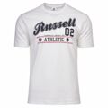 Camisola de Manga Curta Russell Athletic Amt A30311 Branco Homem S