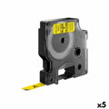 Cinta Laminada para Máquinas Rotuladoras Dymo D1 40918 Labelmanager™ Preto Amarelo 9 mm (5 Unidades)