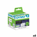 Rolo de Etiquetas Dymo 99014 54 X 101 mm Labelwriter™ Branco Preto (6 Unidades)