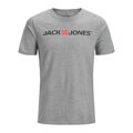Camisola de Manga Curta Homem Jjecorp Logo Tee Ss Jack & Jones 12137126 Cinzento L