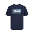 Camisola de Manga Curta Homem Jack & Jones Jcologan Tee Ss 12253442 Azul Marinho M