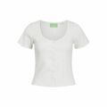 Camisola de Manga Curta Mulher Jack & Jones Jxlucinda Str Ss Branco XS