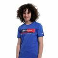 Camisola de Manga Curta Criança Champion Crewneck Azul 7-8 Anos