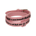 Bracelete Feminino Il Mezzometro I Love You Silver - Bracciale In Silicone/silicone Bracelet