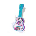 Guitarra Infantil Hello Kitty Azul Cor de Rosa 4 Cordas