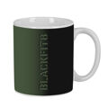 Caneca BlackFit8 Gradient Cerâmica Preto Verde Militar (350 Ml)