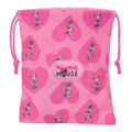 Lancheira Minnie Mouse Loving 20 X 25 X 1 cm Saco Cor de Rosa