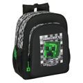 Mochila Escolar Minecraft Preto Cinzento 32 X 38 X 12 cm