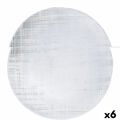 Sousplat Bidasoa Ikonic Transparente Vidro (ø 28 cm) (pack 6x)
