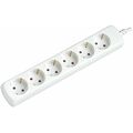 Extensor 6 Tomas Schuko Silver Electronics 9626 Branco