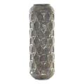 Vaso Dkd Home Decor Cinzento Metal Oriental (19 X 19 X 47 cm)
