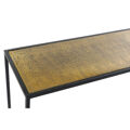 Consola Dkd Home Decor Preto Dourado Alumínio (110 X 25 X 84 cm)