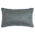 Almofada Dkd Home Decor Azul Poliéster Veludo Dourado (50 X 10 X 30 cm)