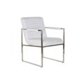 Cadeira Dkd Home Decor Poliéster Aço Branco (56 X 68 X 92 cm)