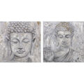 Pintura Dkd Home Decor Buda (100 X 2.4 X 100 cm) (2 Pcs)