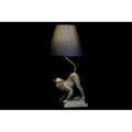 Lâmpada de Mesa Dkd Home Decor Preto Bege Dourado Metal Resina Macaco (32.5 X 30 X 60 cm) (2 Pcs)