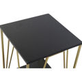 Mesa de Apoio Dkd Home Decor Preto Dourado Metal Madeira (41 X 41 X 63,5 cm)