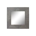 Espelho de Parede Dkd Home Decor Espelho Cinzento Madeira de Mangueira (121 X 4 X 121 cm)