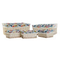 Conjunto de Cestas Dkd Home Decor Poliéster Vime (49 X 40 X 22 cm)