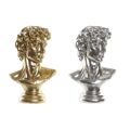 Figura Decorativa Dkd Home Decor Prateado Dourado Resina Busto (24,5 X 17,5 X 36 cm) (2 Unidades)